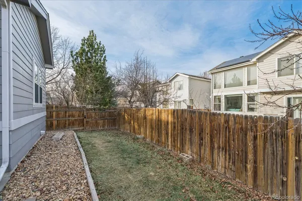 a backyard of a house