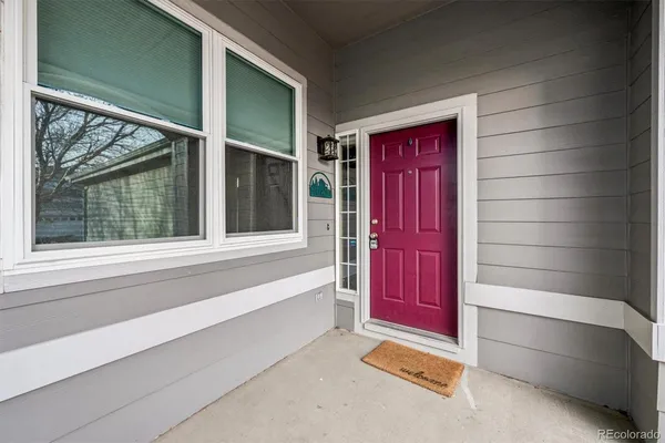 a view of front door