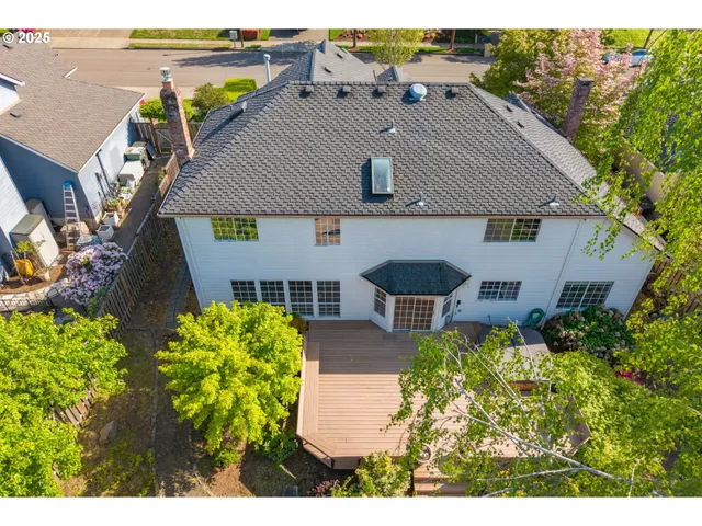 a aerial view of a house