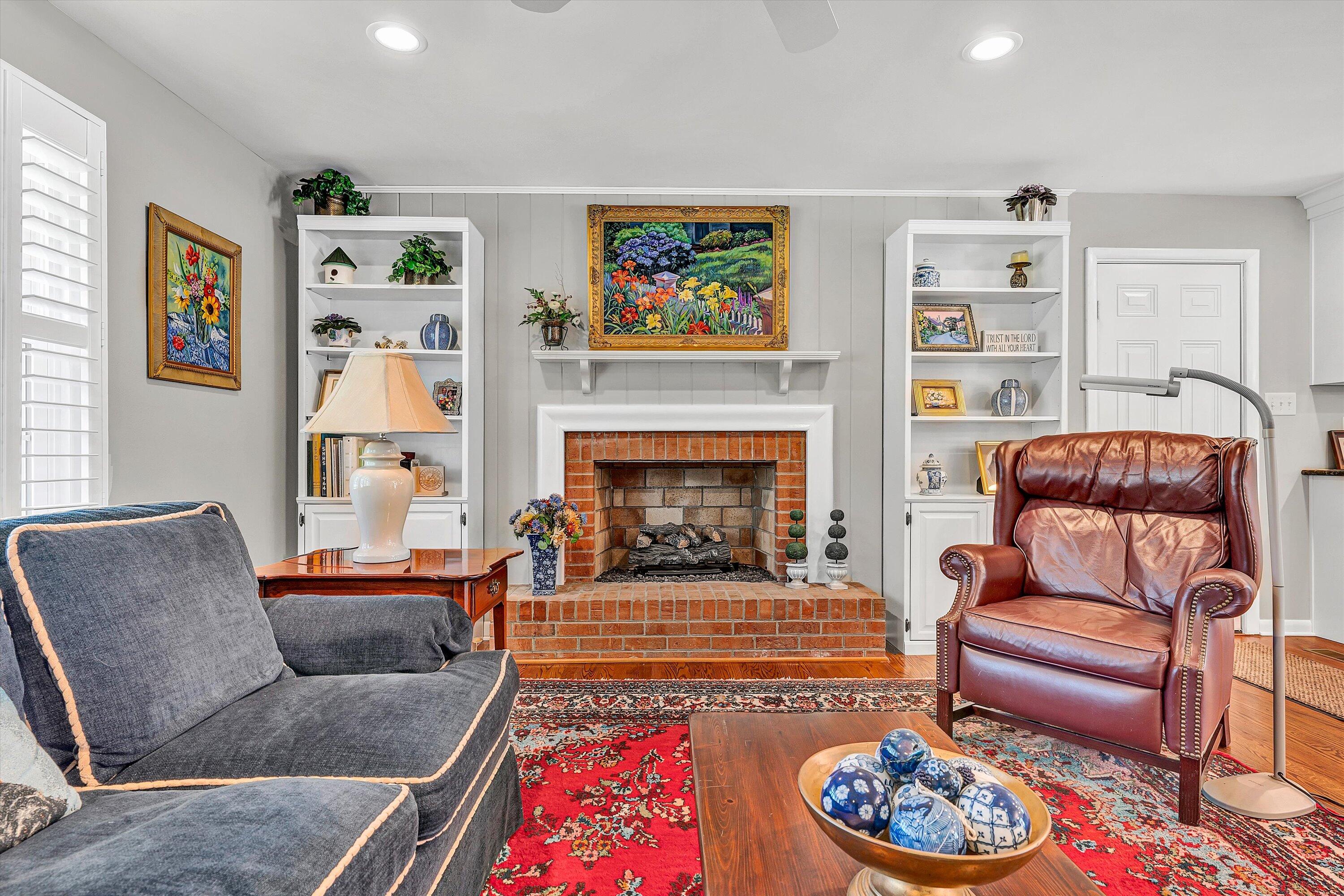 2312 Kipling Street Southwest Roanoke, VA 24018 - Photo 10 of 52 a living room with furniture and a fireplace