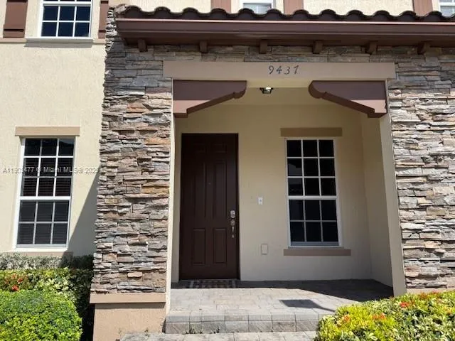 a front view of a house