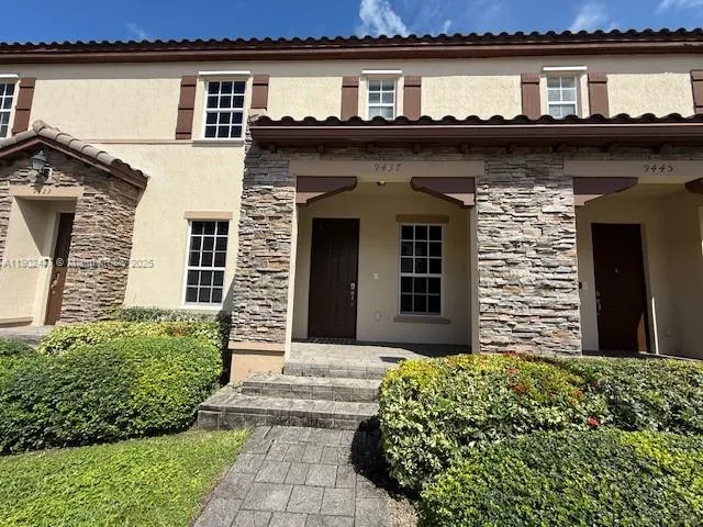 a front view of a house