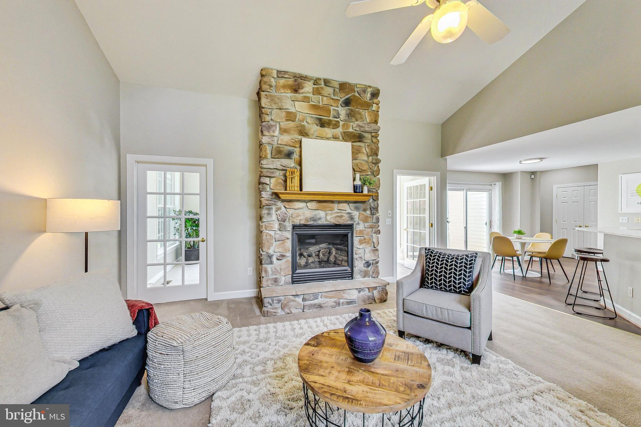 1909 Cameron Ridge Road Hanover, MD 21076 - Photo 4 of 66 Living Room with Stunning Stone FIreplace