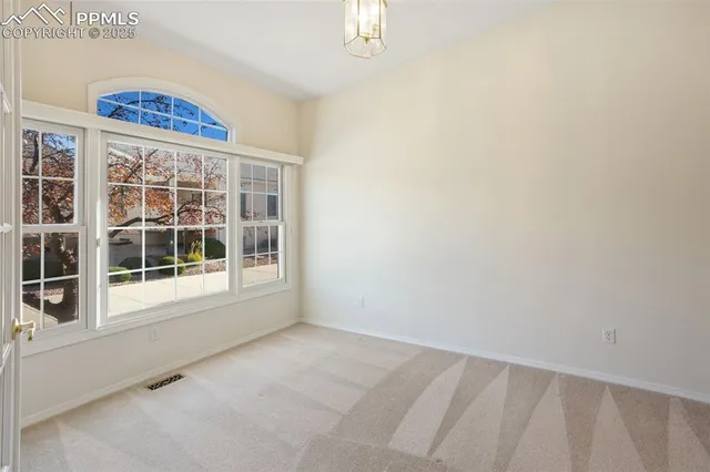 a view of an empty room