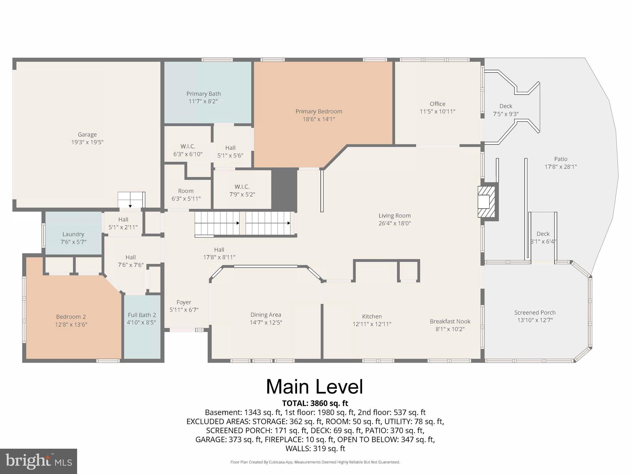 13700 Fieldstone Way Gainesville, VA 20155 - Photo 51 of 53 Main Level Floor Plan