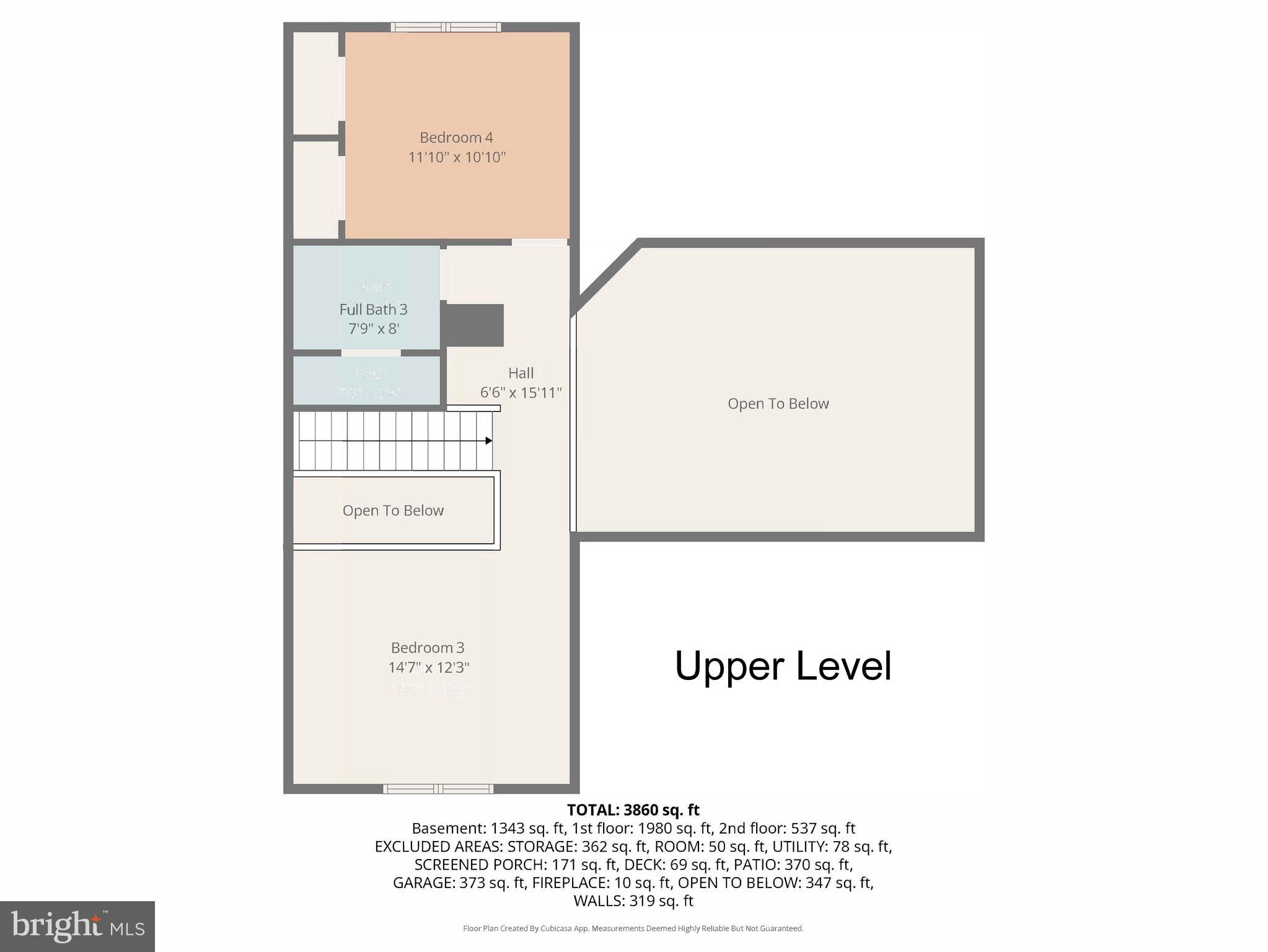 13700 Fieldstone Way Gainesville, VA 20155 - Photo 52 of 53 Upper Level Floor Plan
