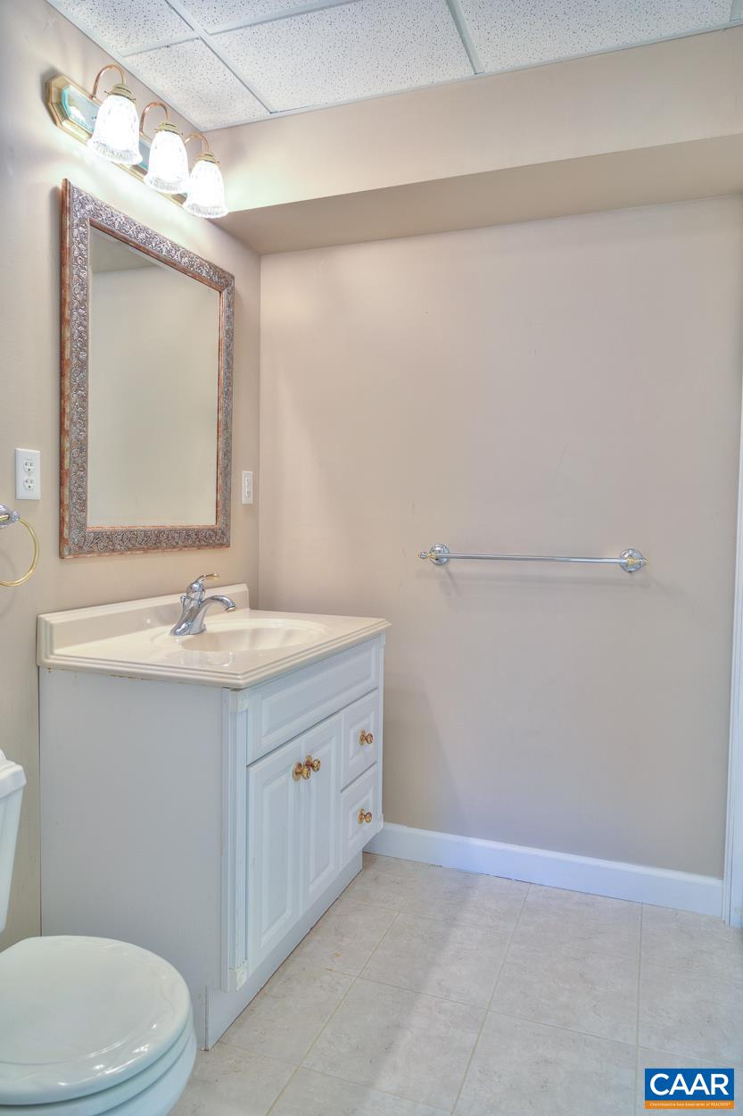 1908 Hollands Road Palmyra, VA 22963 - Photo 38 of 41 a bathroom with a granite countertop sink a toilet and a mirror
