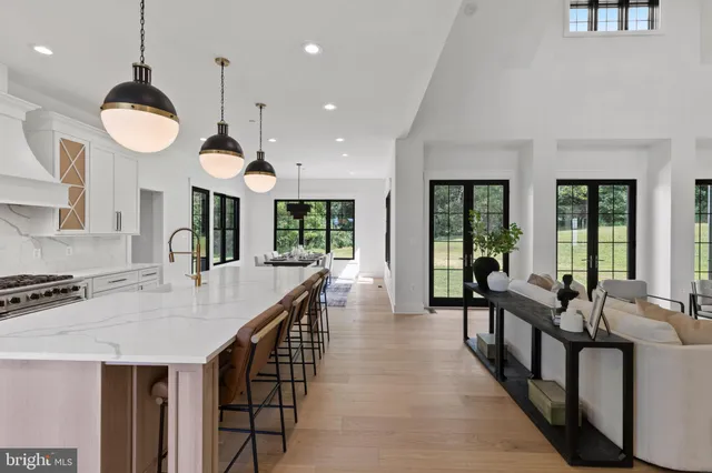 a view of a livingroom with furniture and window