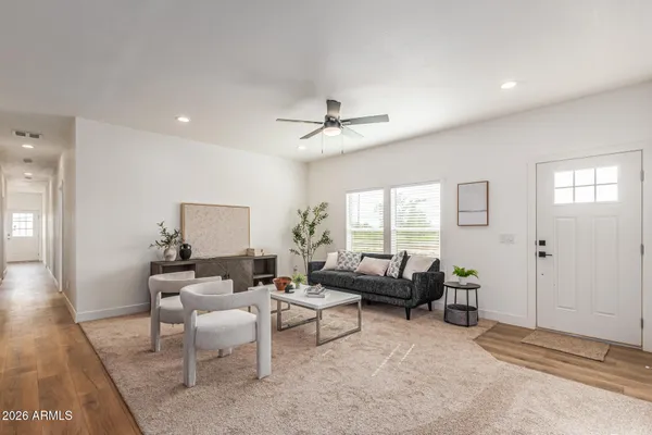 a view of an ocean beach