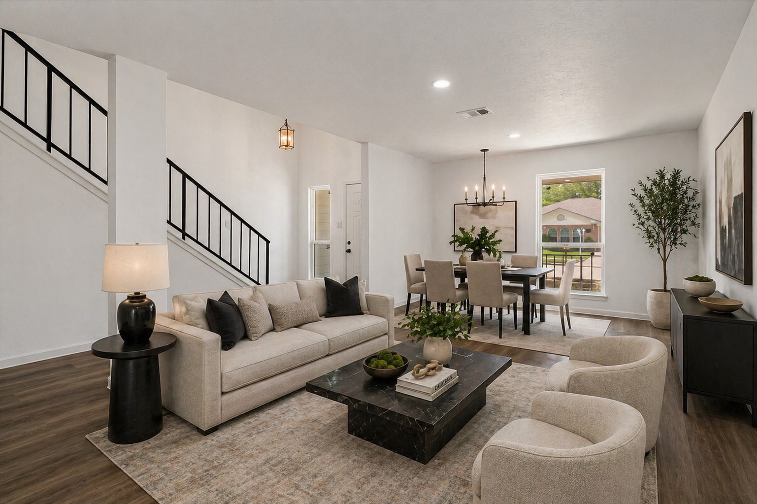 3230 Hombly Road Houston, TX 77066 - Photo 5 of 36 Digitally Staged Formal Living and Dining