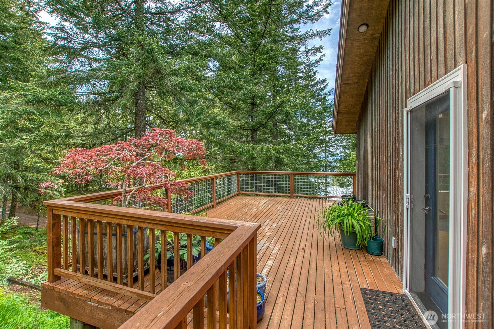 121 Switchback Road Orcas Island, WA 98245 - Photo 32 of 35 a view of balcony with wooden floor
