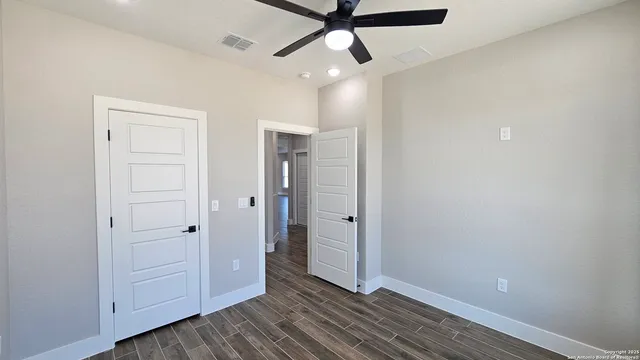 a view of hallway with front door