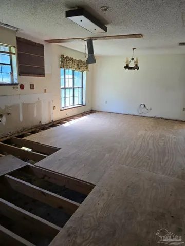 a view of a livingroom with an oven