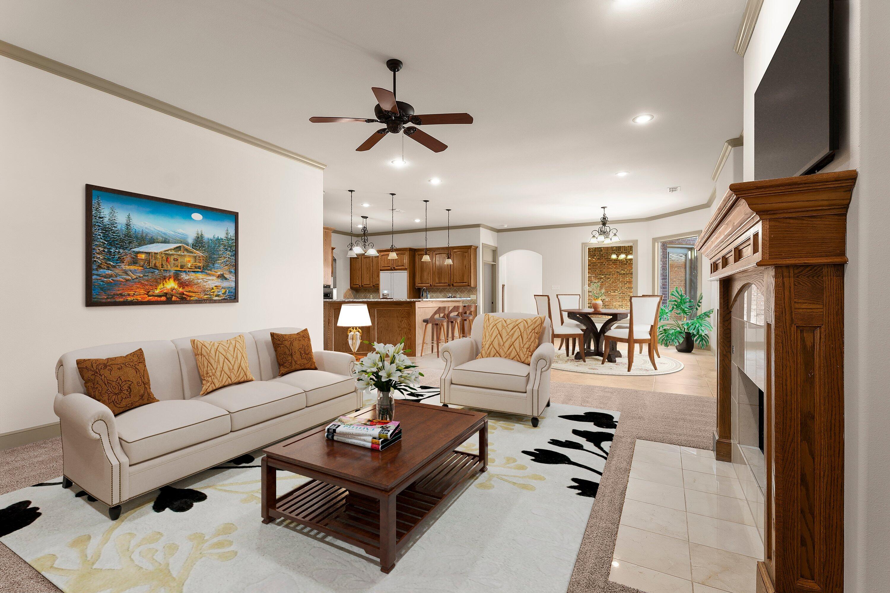 4507 101st Street Lubbock, TX 79424 - Photo 13 of 36 staged casual living