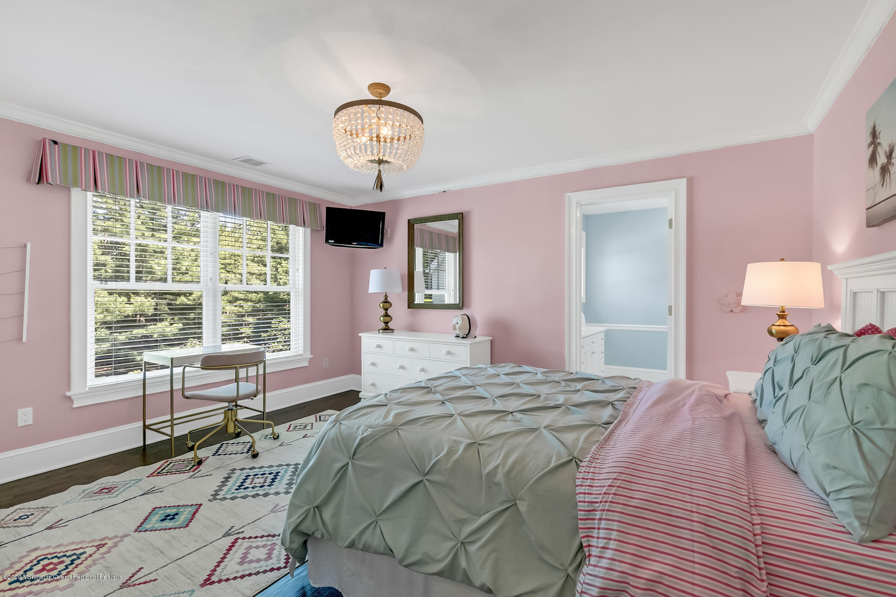 127 Ave Of Two Rivers Rumson, NJ 07760 - Photo 36 of 59 a bedroom with a large bed and a window