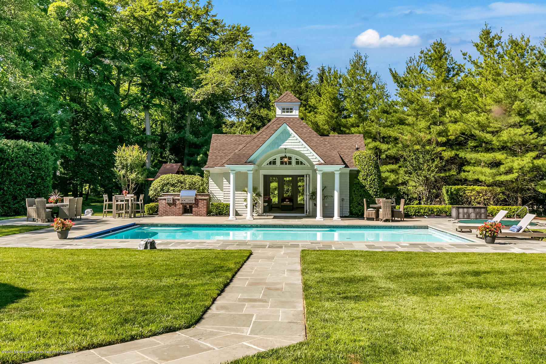 127 Ave Of Two Rivers Rumson, NJ 07760 - Photo 51 of 59 Pool and Poolhouse