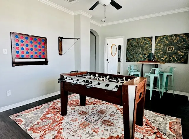 a bed room with a bed and glass chair