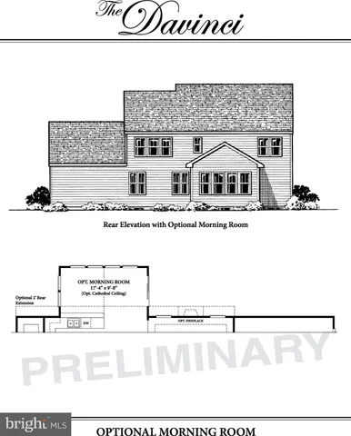 a view of an empty room with a fireplace