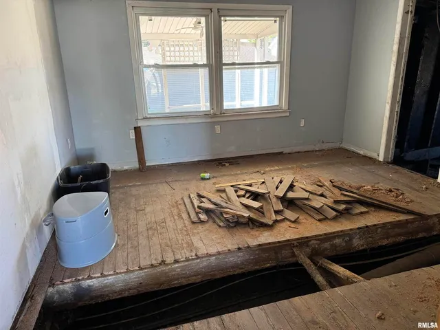 a view of wooden floor