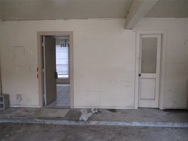 a view of a door
