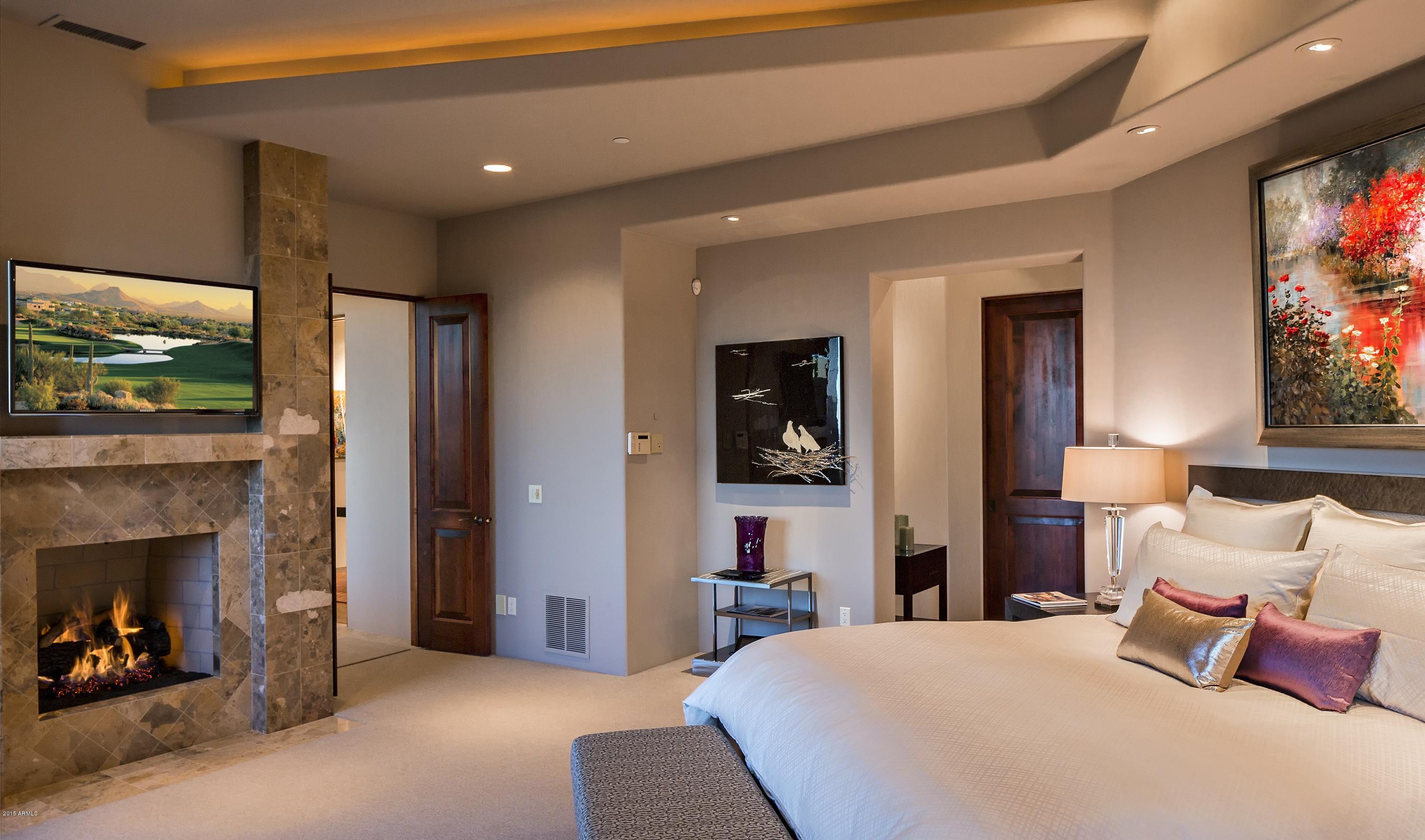 9977 East Sterling Ridge Road Scottsdale, AZ 85262 - Photo 29 of 53 Master suite ressessed ceiling lights