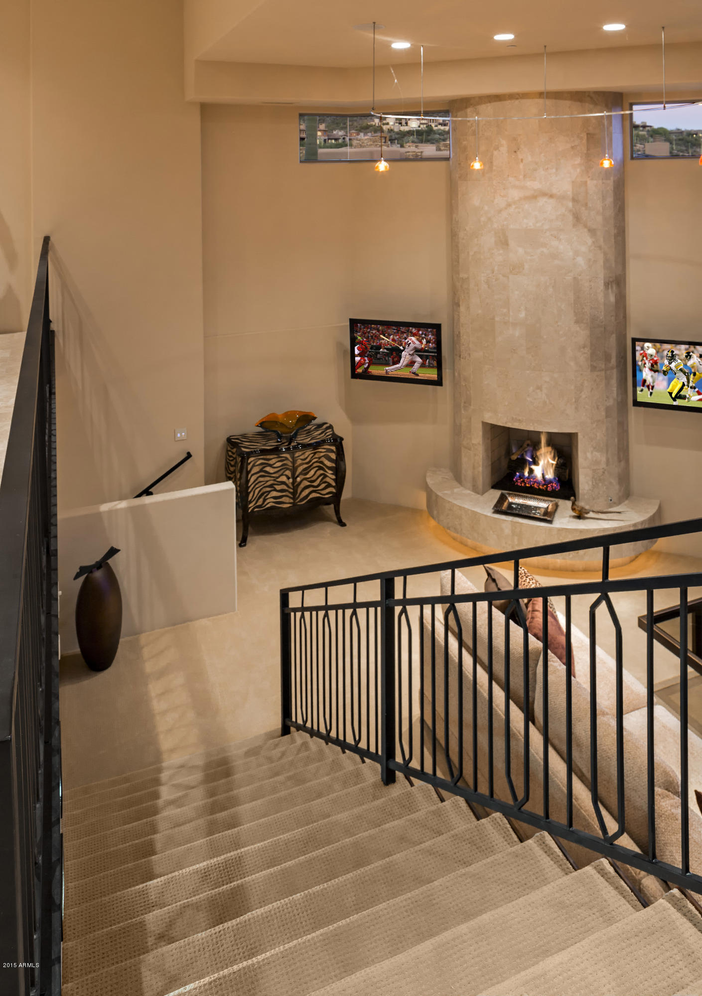 9977 East Sterling Ridge Road Scottsdale, AZ 85262 - Photo 35 of 53 Walk down to game room and second bar