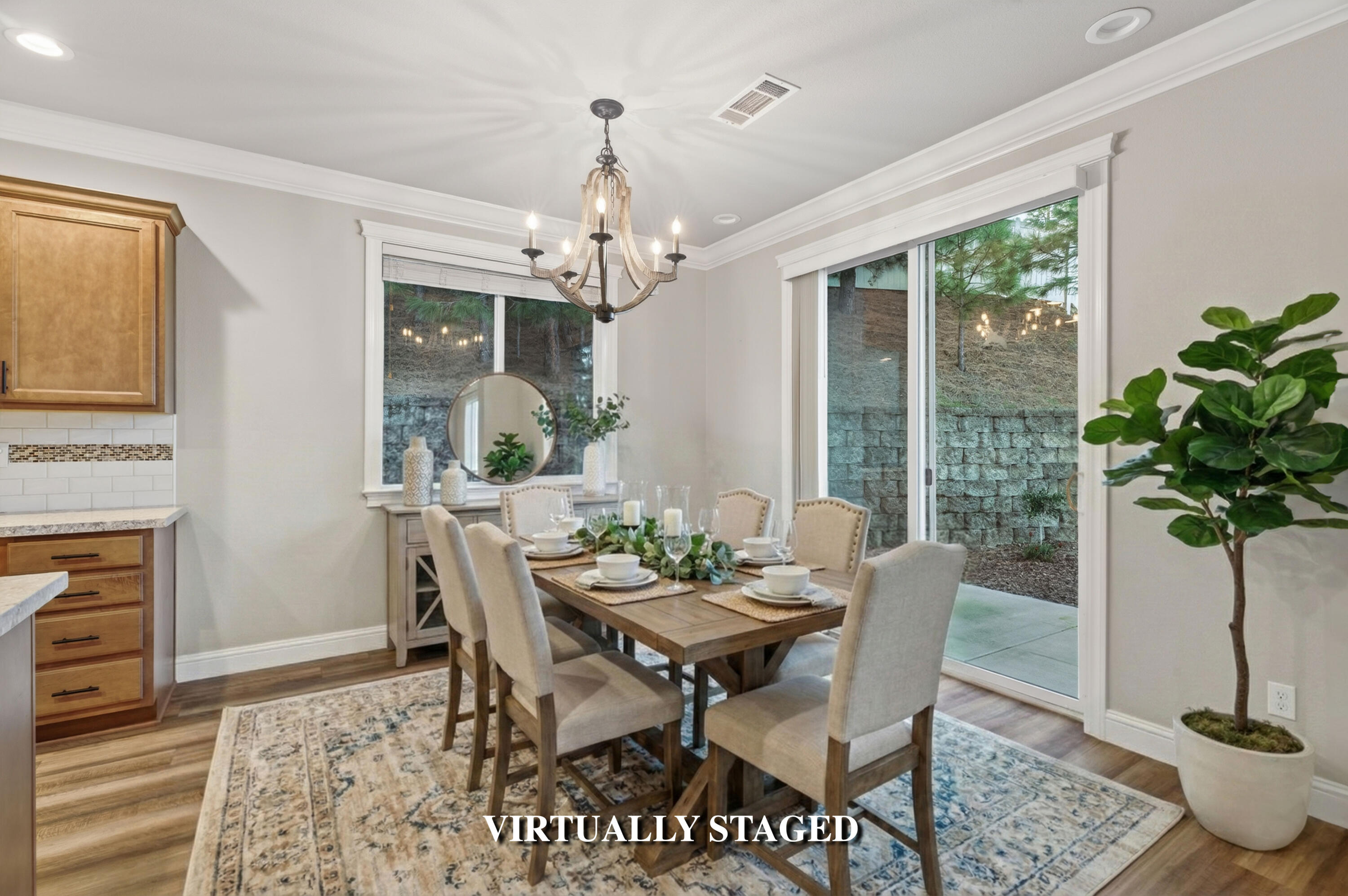 4585 Risstay Way Shasta Lake, CA 96019 - Photo 14 of 36 a view of a dining room with furniture window and wooden floor
