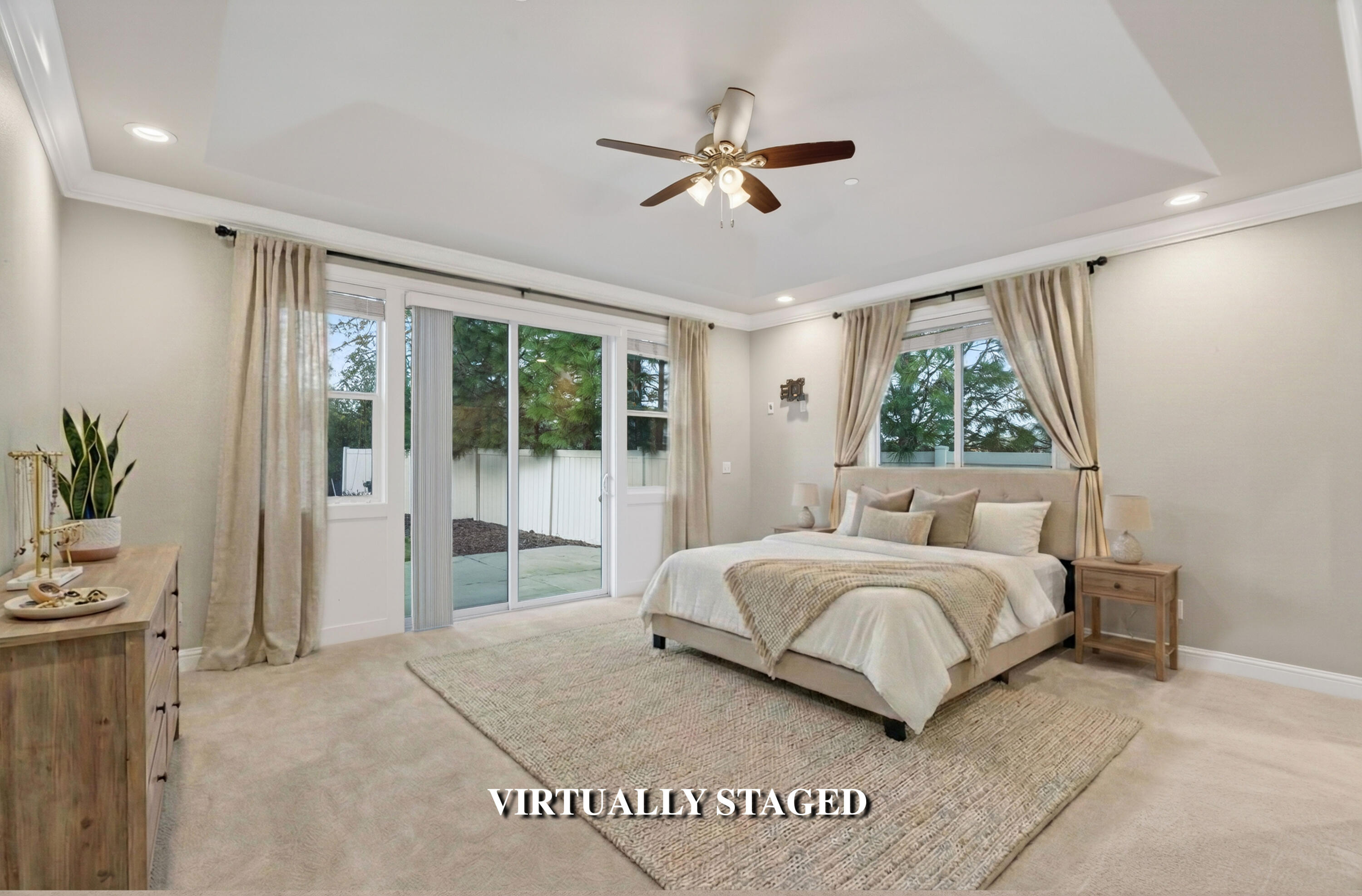 4585 Risstay Way Shasta Lake, CA 96019 - Photo 18 of 36 a bedroom with a large bed and a window