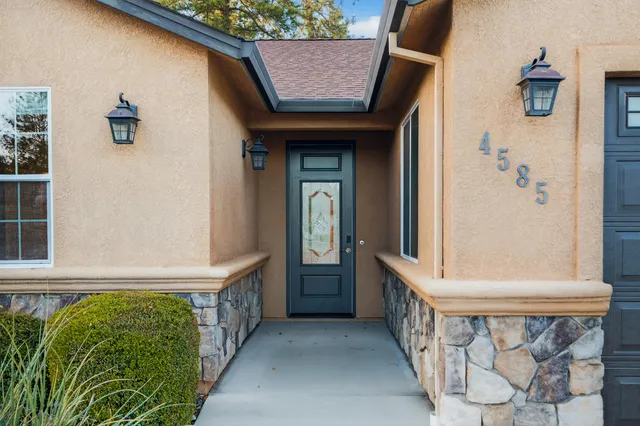 a view of front door of house