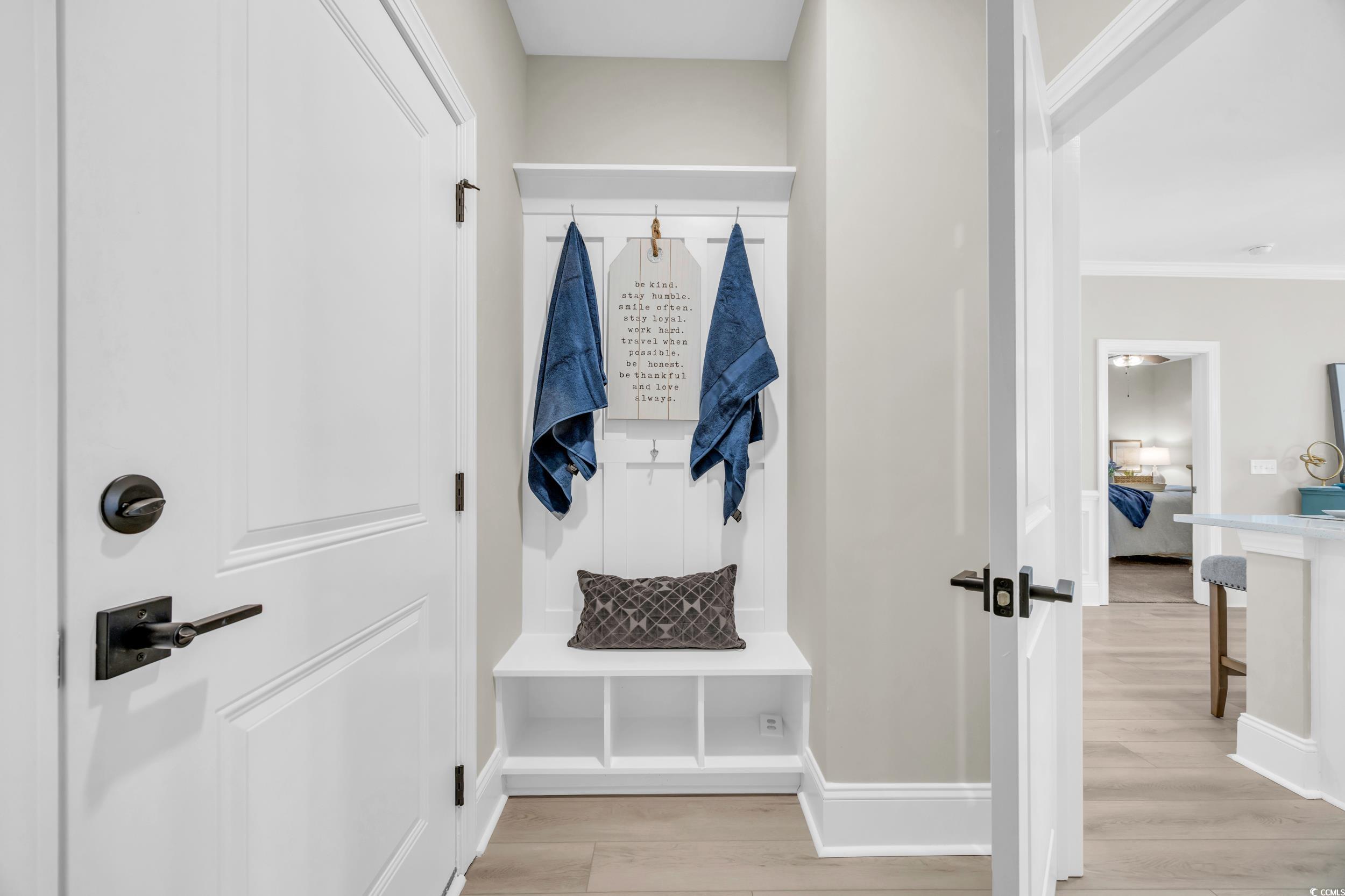 3123 Tiger Tail Road Conway, SC 29526 - Photo 16 of 38 Laundry area with washer hookup, light hardwood /