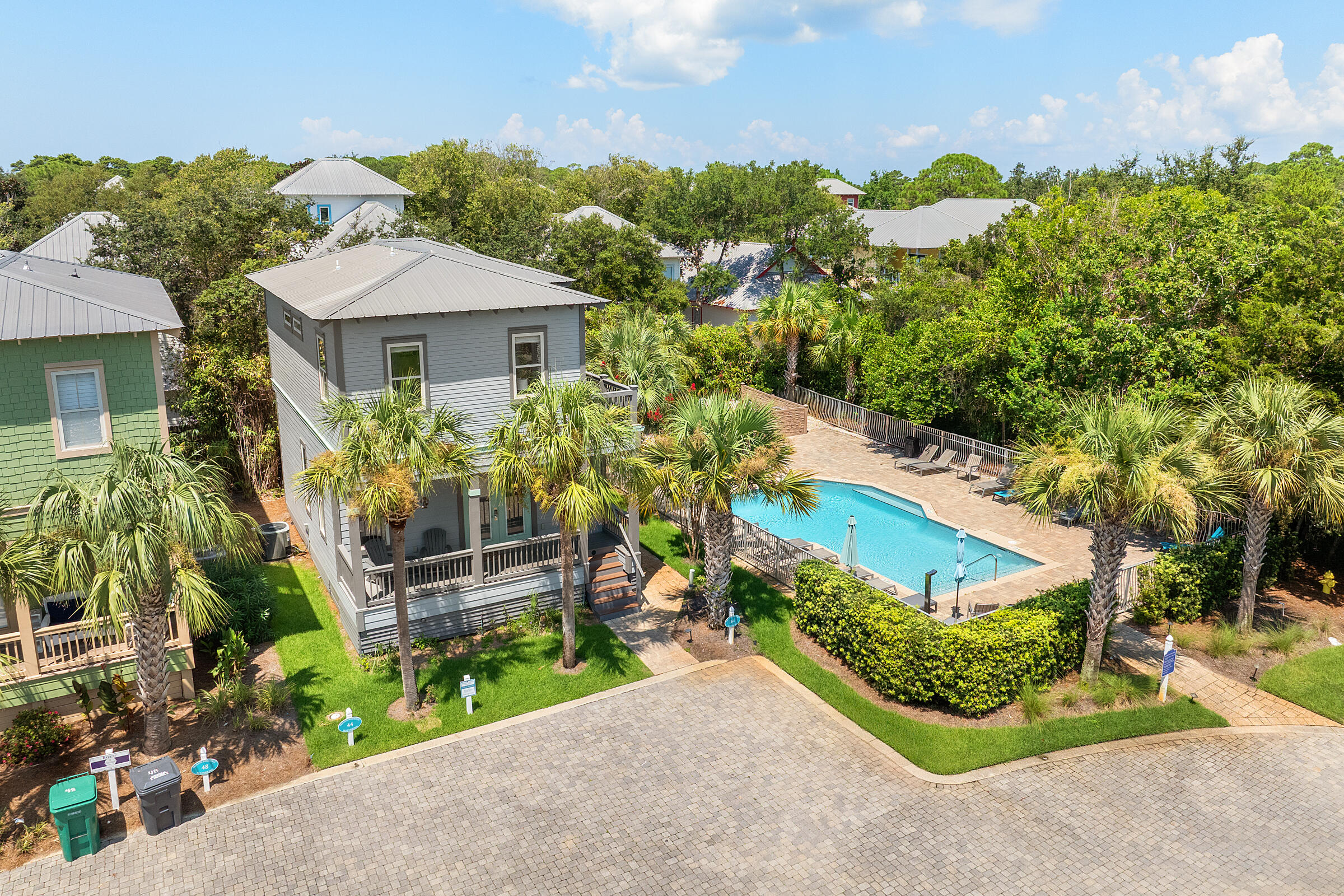 44 Asher Way Santa Rosa Beach, FL 32459 - Photo 5 of 63 a view of a house with a yard and potted plants