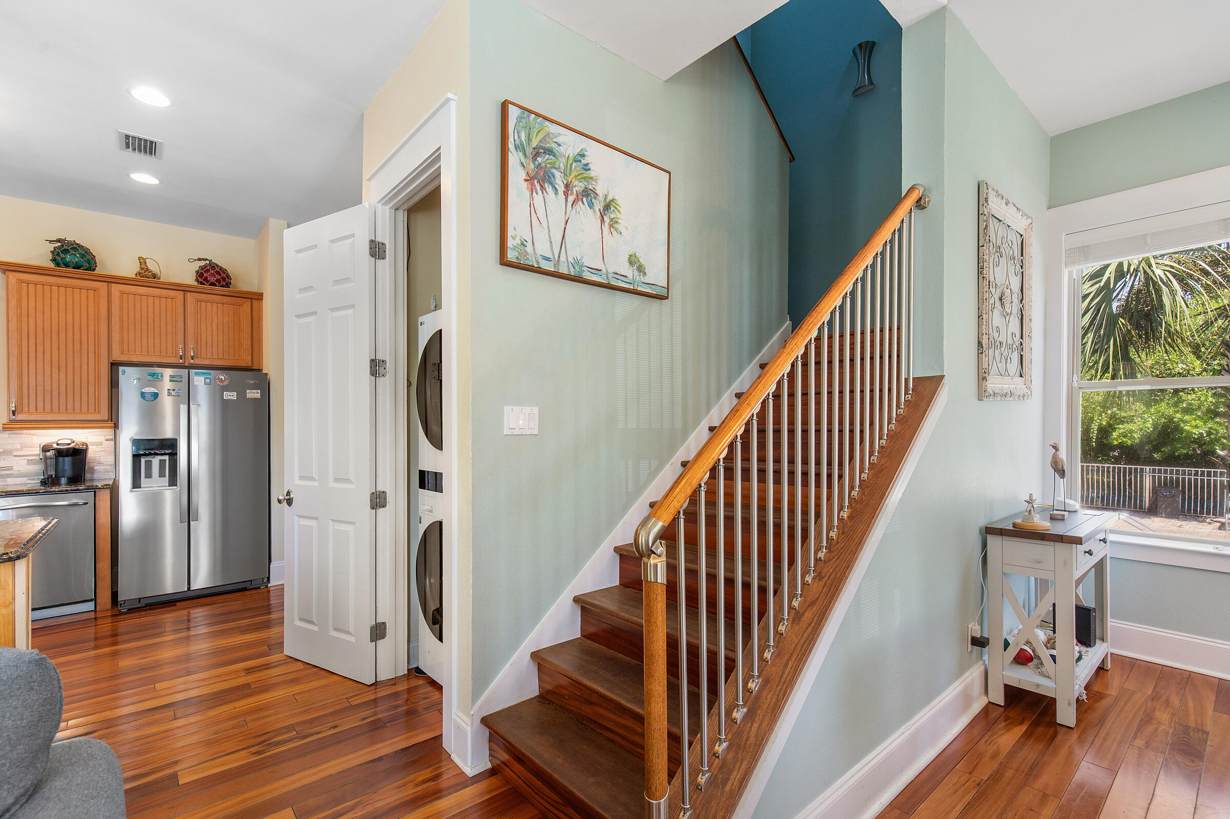 44 Asher Way Santa Rosa Beach, FL 32459 - Photo 58 of 63 a view of a hallway with wooden floor and staircase