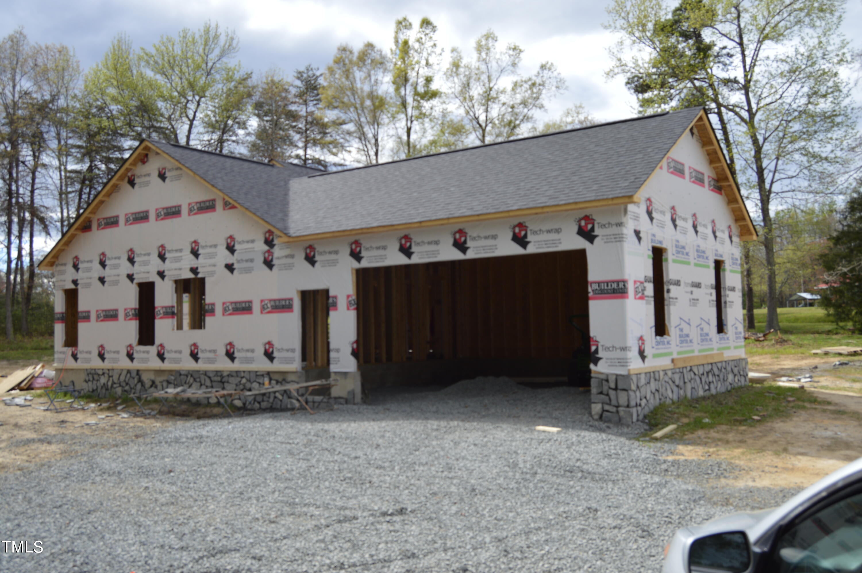 6144 Preacher Hayes Road Mebane, NC 27302 - Photo 2 of 7 SIde view with garage