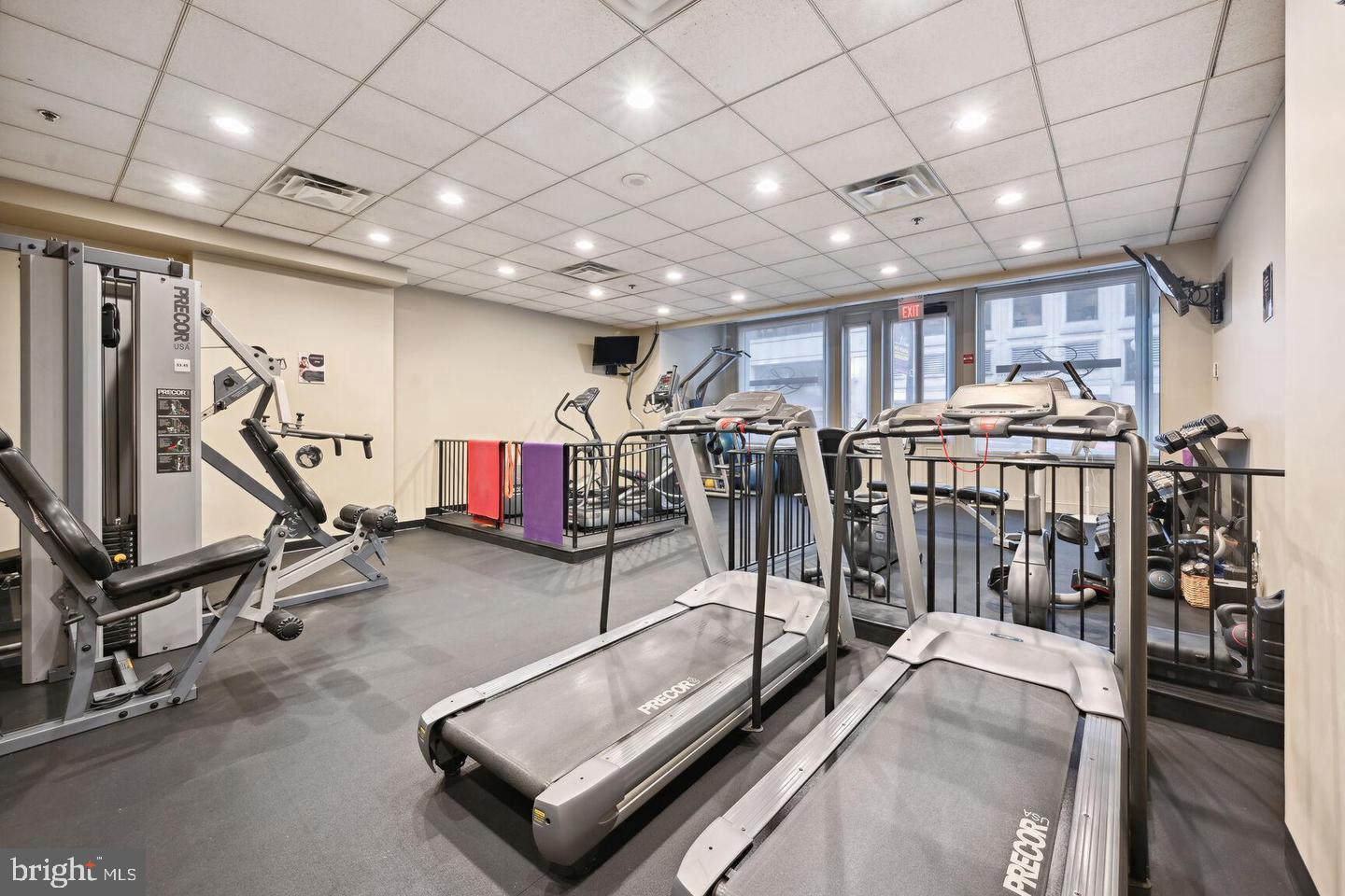 631 D Street Northwest, Unit 1129 Washington, DC 20004 - Photo 33 of 36 a view of a room with gym equipment