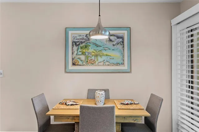 a workspace with furniture and window