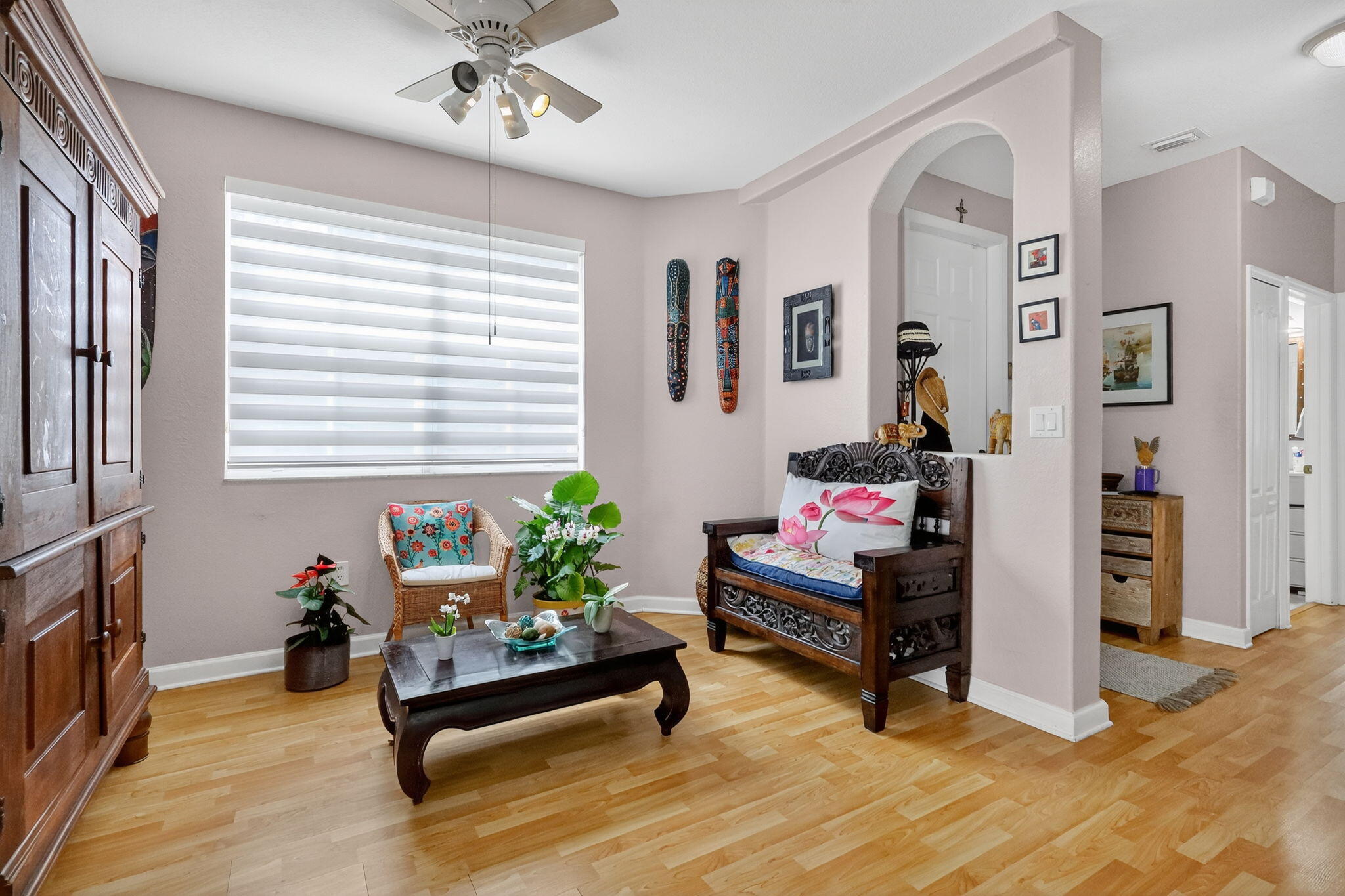 913 Southwest 151 Place Miami, FL 33194 - Photo 24 of 48 a living room with furniture and a chandelier