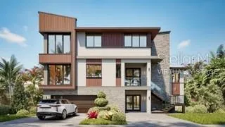 a car parked in front of a building