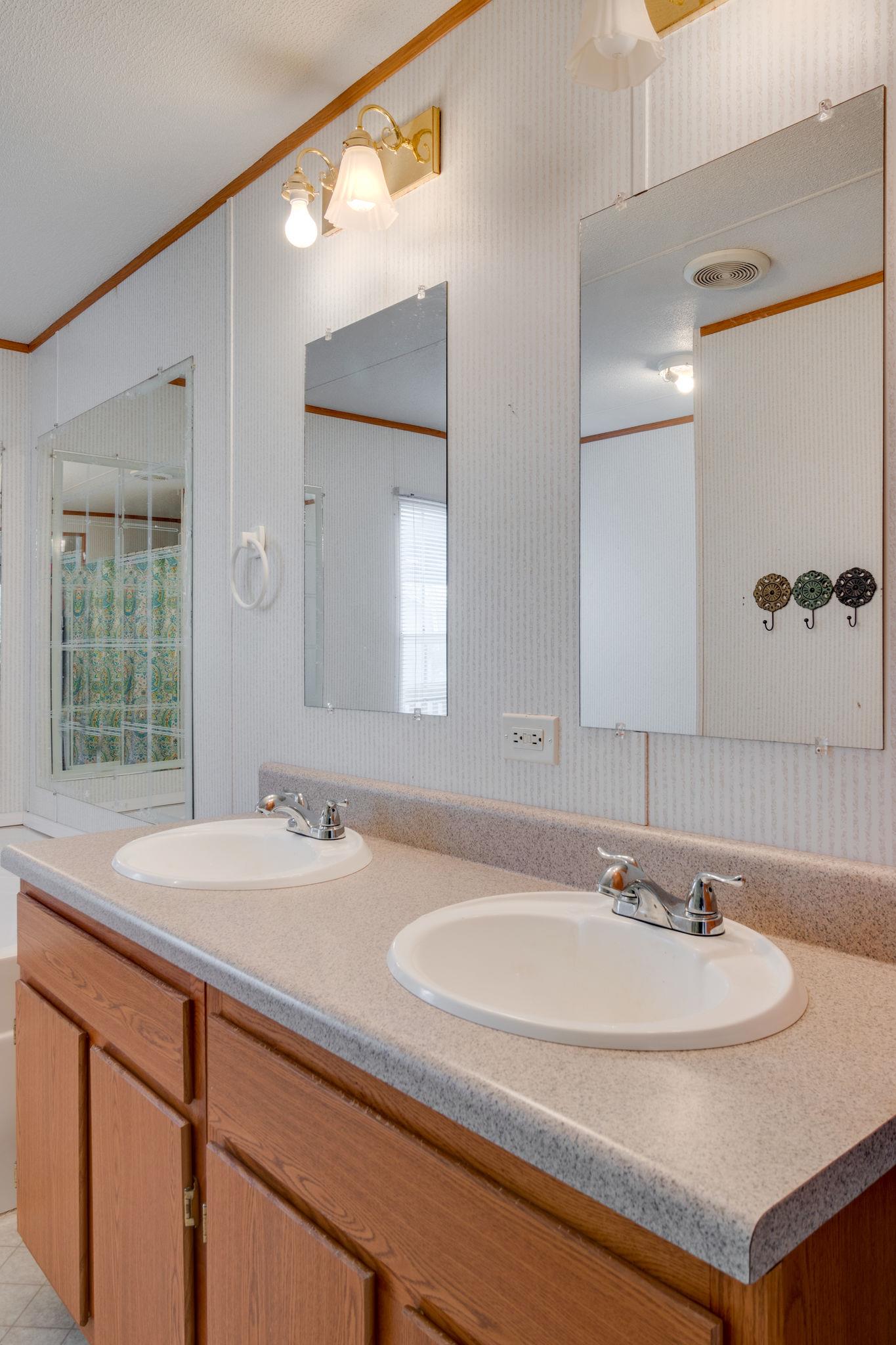 3245 Les Chappell Road Spring Hill, TN 37174 - Photo 11 of 22 a bathroom with a sink and a mirror