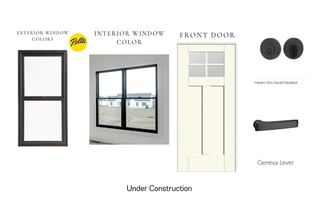 a picture of a bench in front of a door