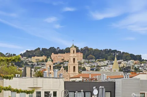 an aerial view of a city