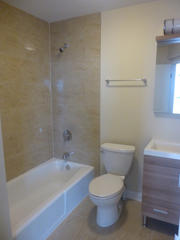 5415 North Sheridan Road, Unit 2311 Chicago, IL 60640 - Photo 9 of 18 a bathroom with a toilet and a bathtub