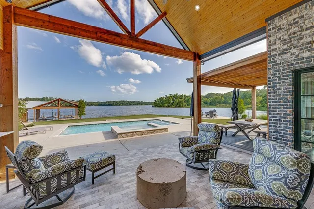 a view of swimming pool and outdoor space