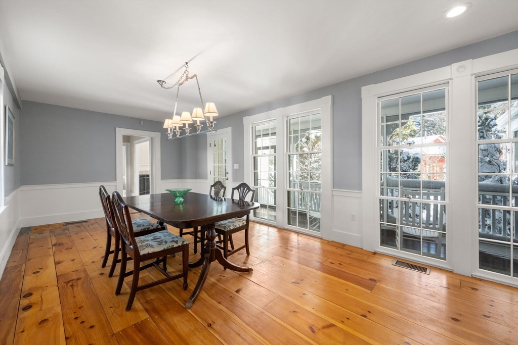 2 Old Sudbury Road Wayland, MA 01778 - Photo 16 of 40 a view of a dining room with furniture window and wooden floor