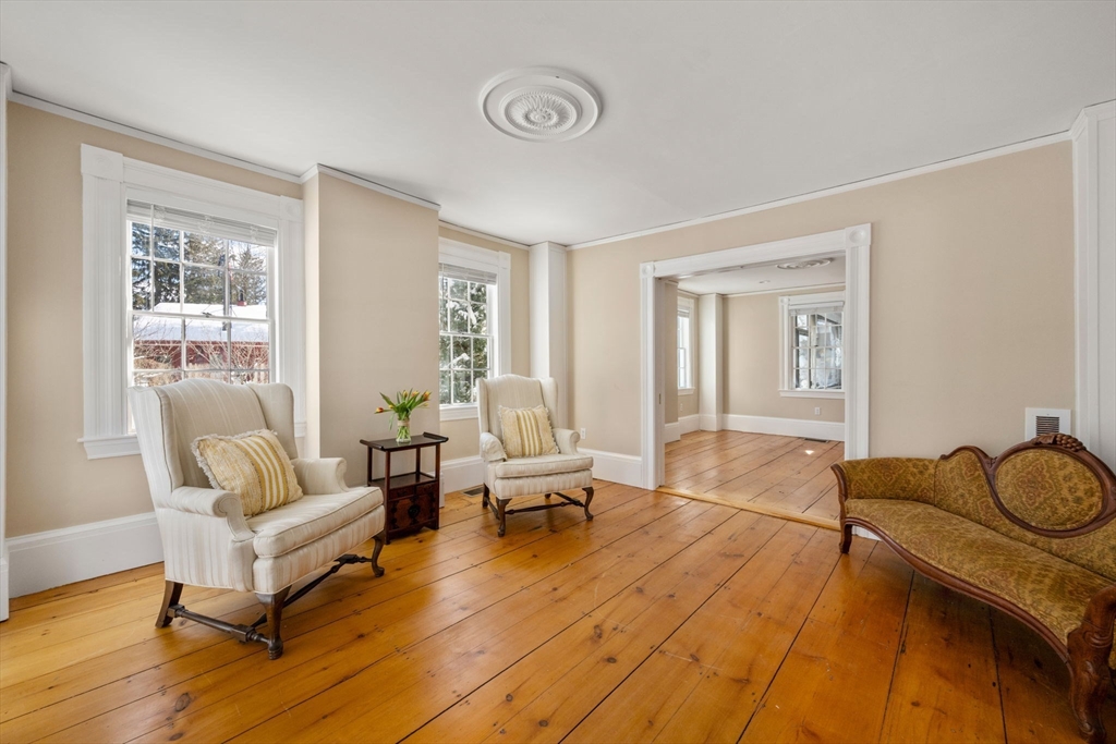 2 Old Sudbury Road Wayland, MA 01778 - Photo 18 of 40 a living room with furniture and wooden floor