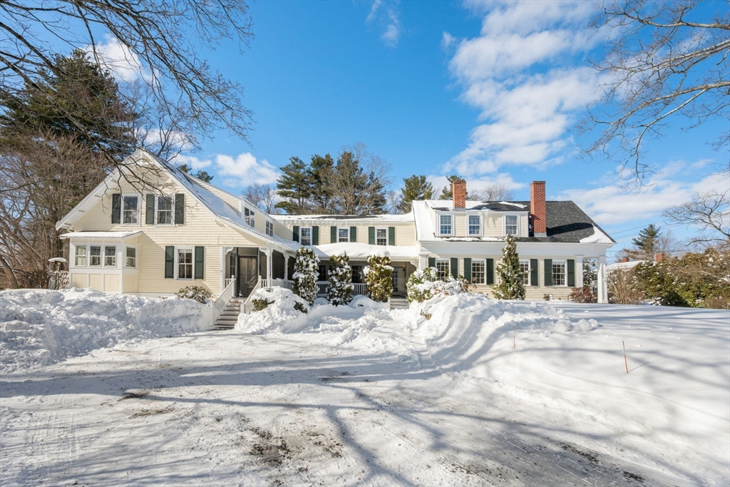 2 Old Sudbury Road Wayland, MA 01778 - Photo 40 of 40 a view of a house with a snow in the background