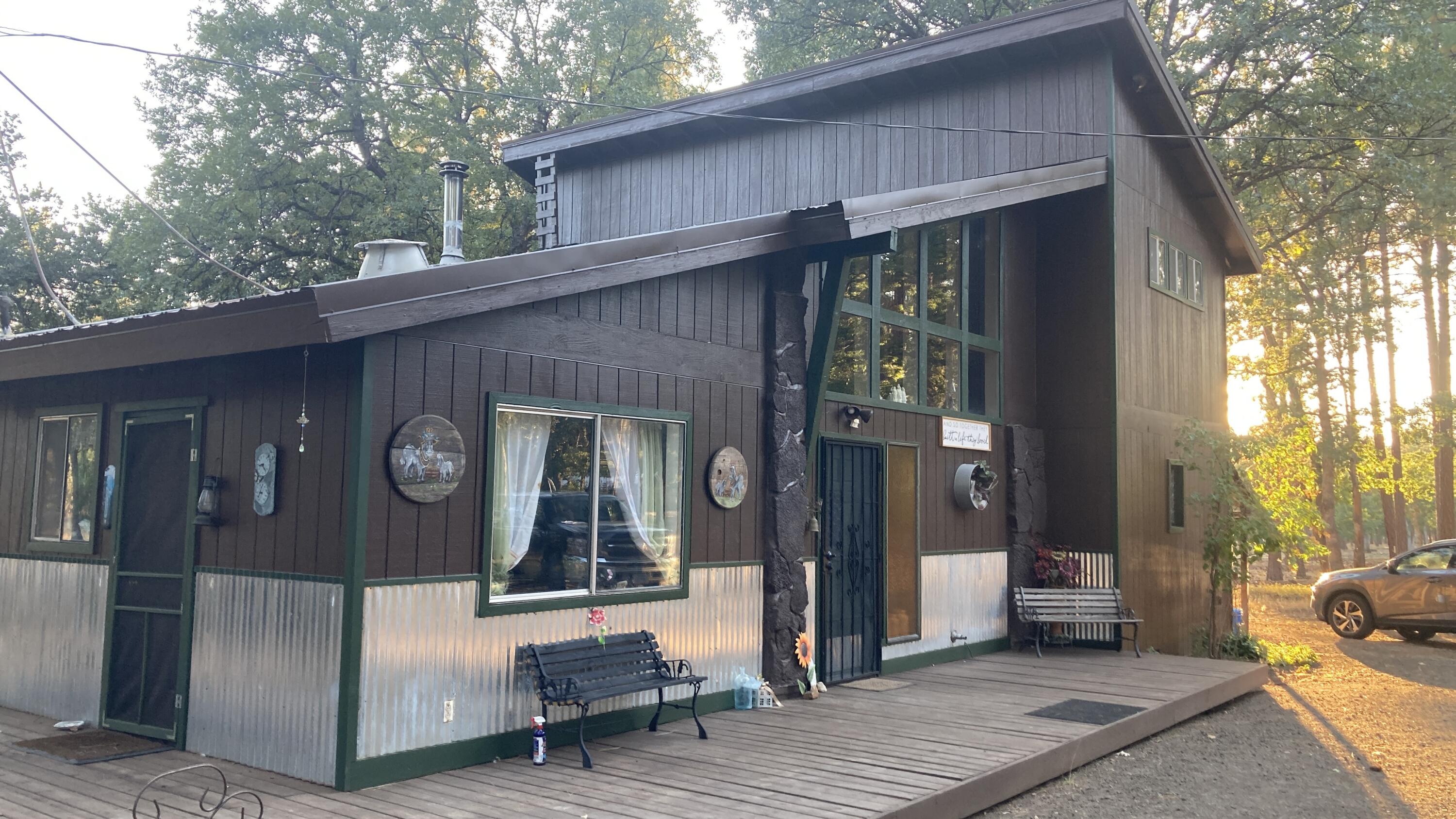 a front view of a house with a porch