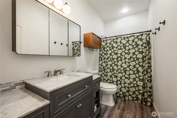 a bathroom with a sink and a toilet