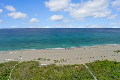 a view of balcony with ocean view