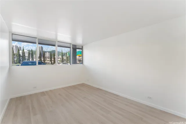 an empty room with window