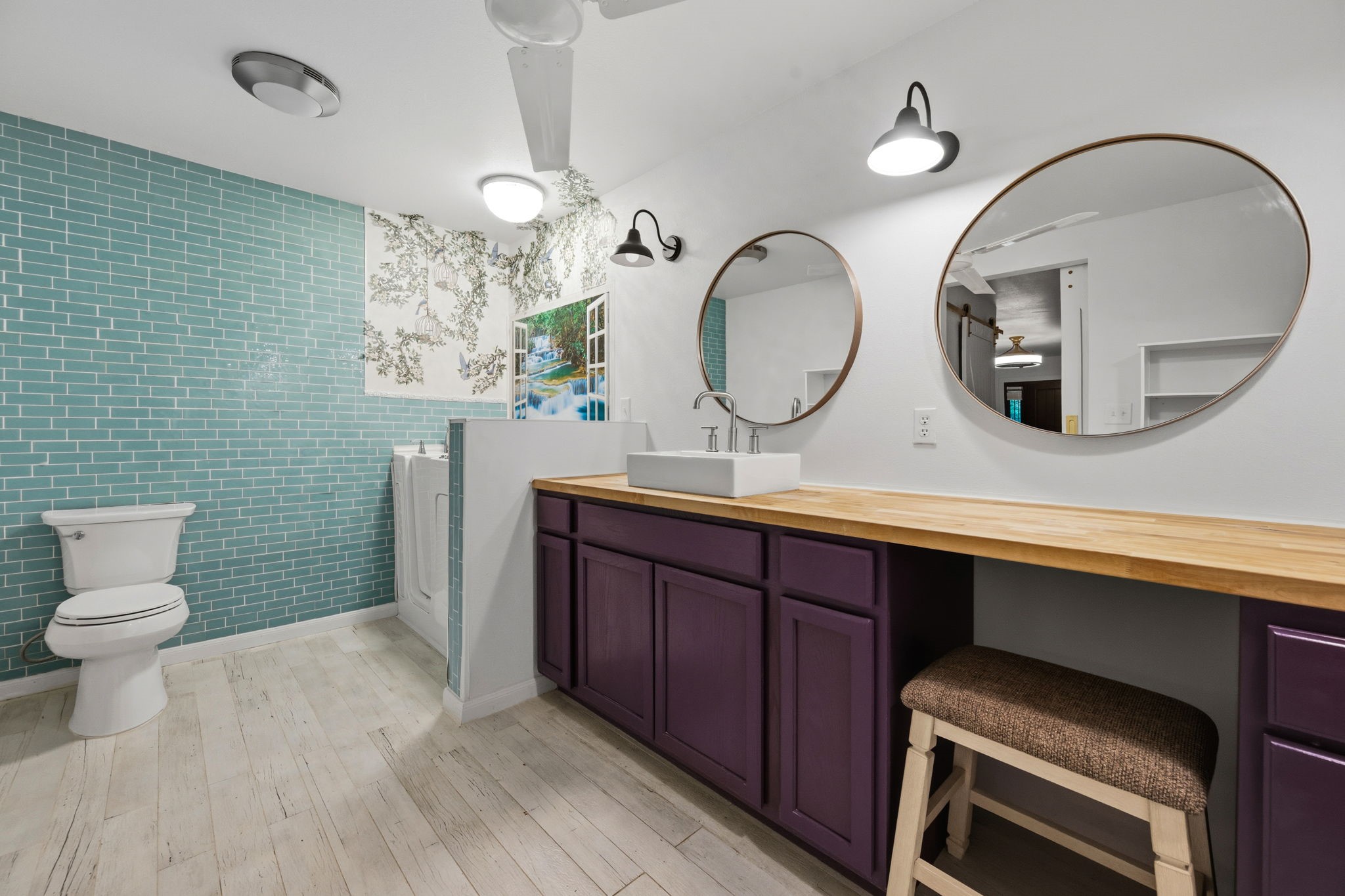 625-635 Gibson Road Livingston, TX 77351 - Photo 40 of 48 Bathroom 1 has walkin shower with rain water shower head.